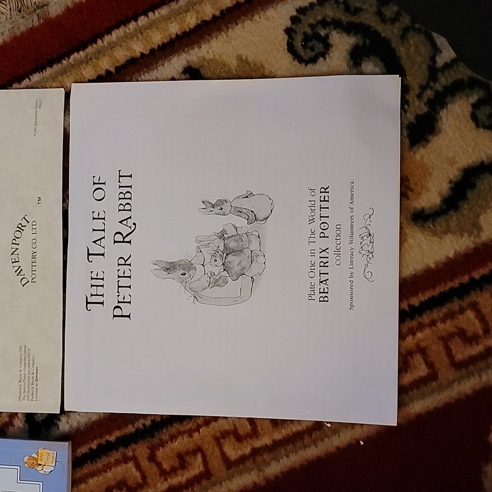 Peter Rabbit 3D Plate with Book - Picture 7 of 8